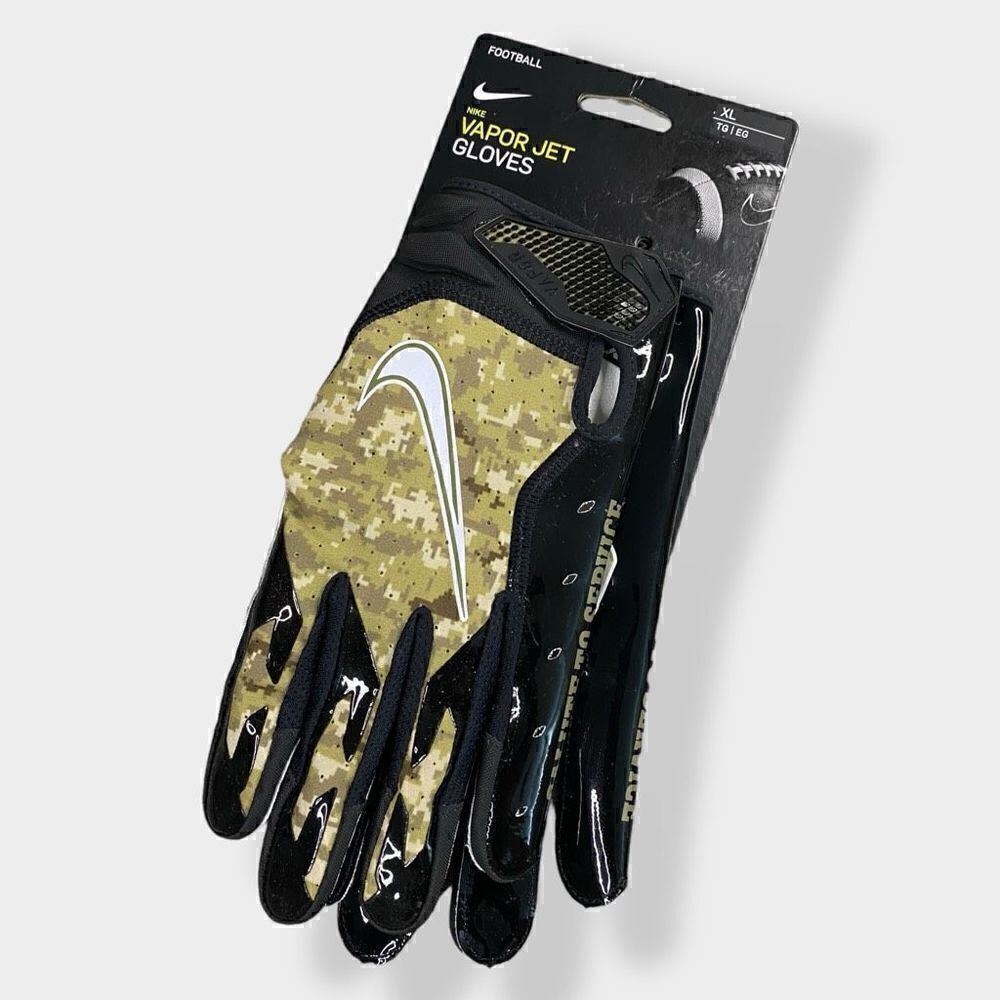 Nike Vapor Jet Football Gloves 6.0 Mens Salute To Service Camo size X-Large New